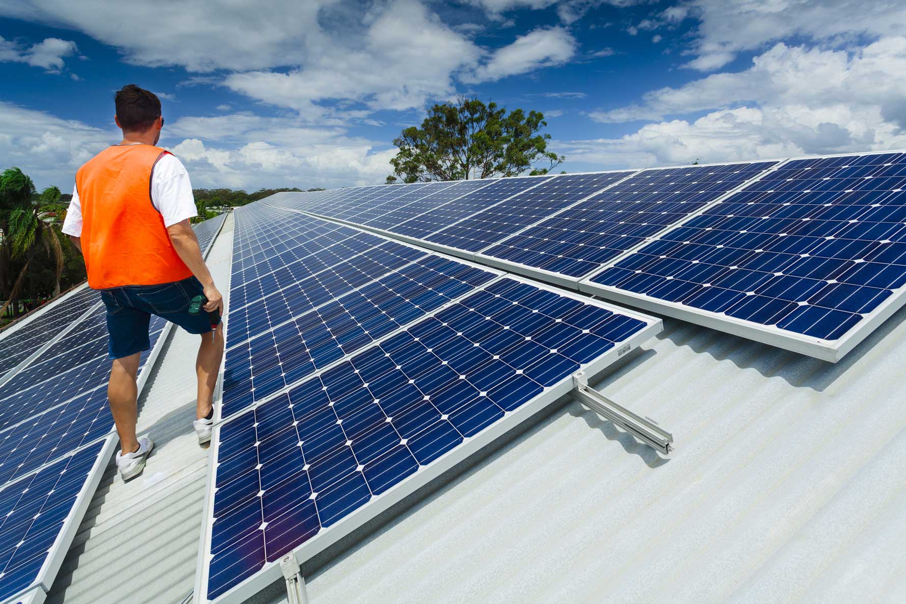 Solar panel installation
